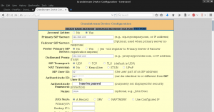 Grandstream Device Configuration