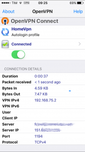 OpenVPN con DD-WRT Debian ed iPhone con ios 10