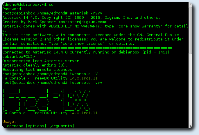 Asterisk 14 Freepbx 14 su Debian 8.8