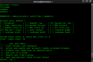 Come cancellare password login Windows da Linux