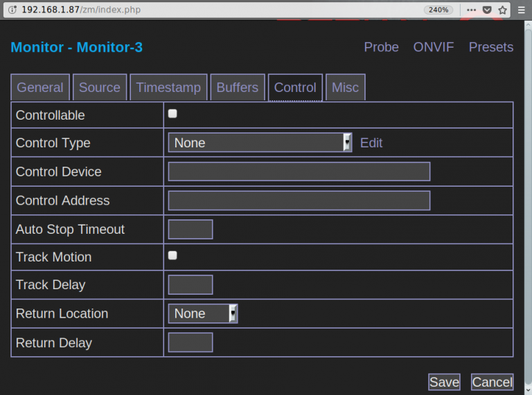 DLink 5020L e ZoneMinder Edmond's log