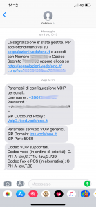Configurare Zoiper con credenziali Voip Vodafone