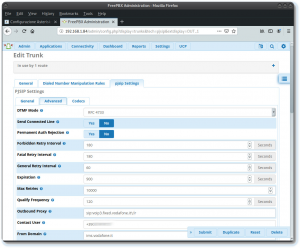 Configurazione Trunk Pjsip Asterisk su Linea Vodafone