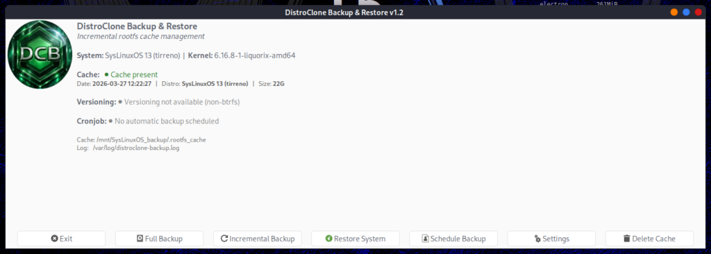 DistroClone Backup & Restore