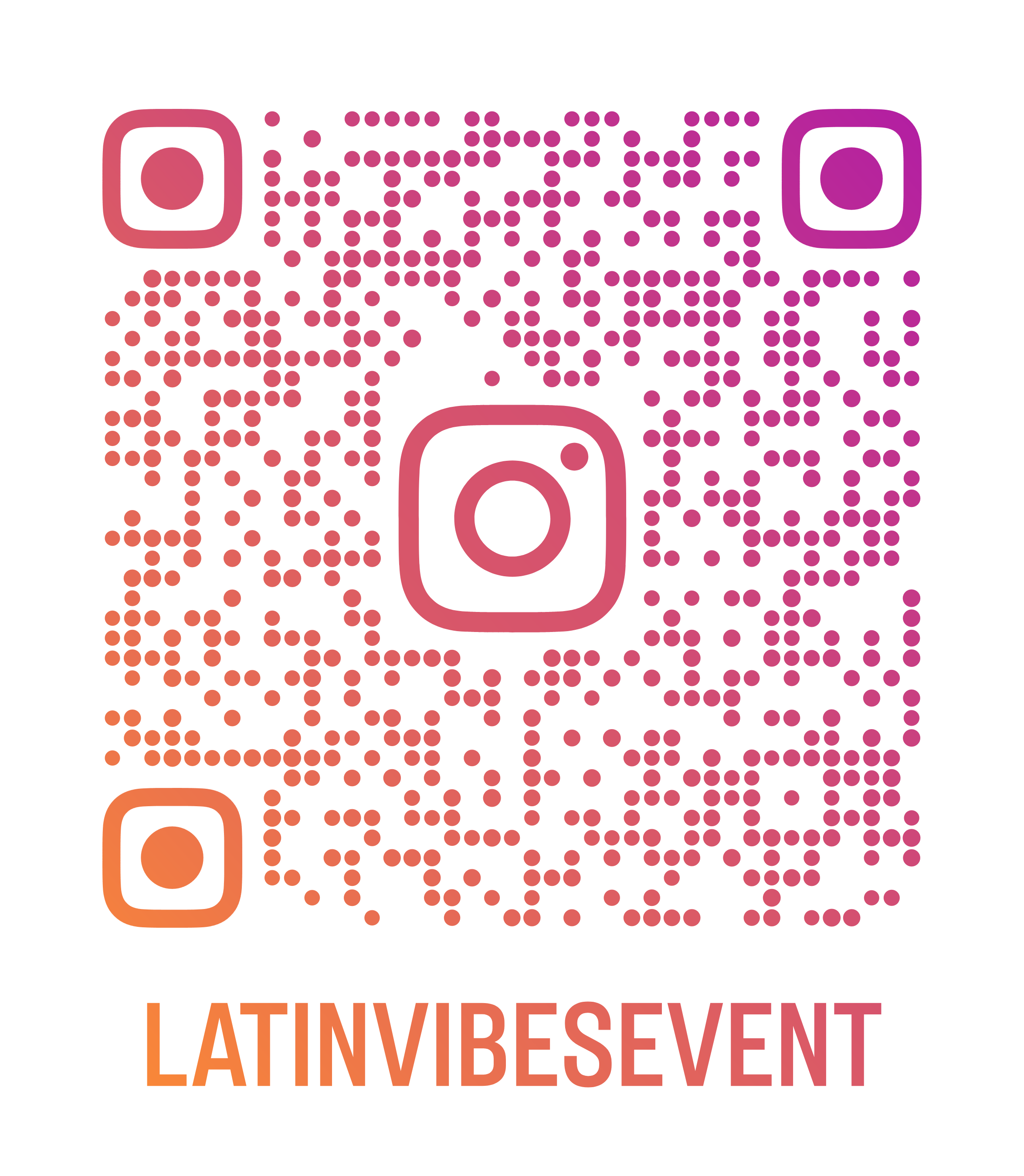 QR code Instagram Latin Vibes Events