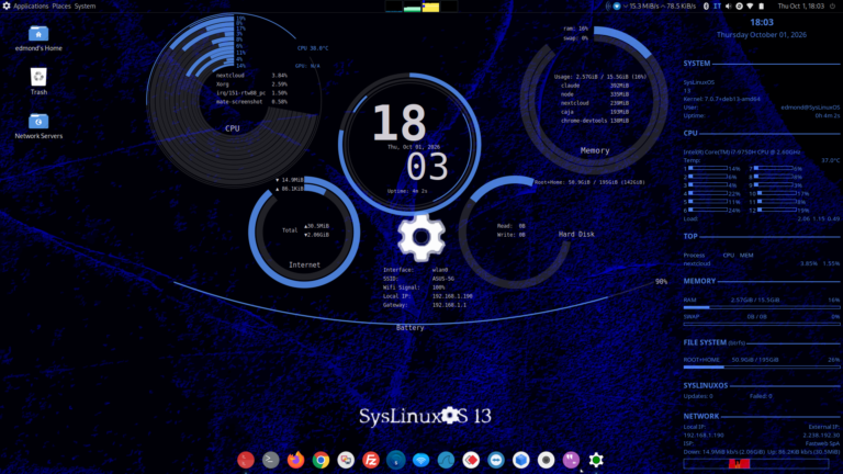 Conky per SysLinuxOS